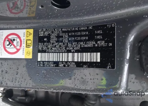 2016 Lexus Rx 350 из США, поврежденный, VIN 2T2BZMCA3GC003979